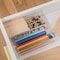 Martha Stewart Brody Clear Plastic Storage Organizer Bins W/ Light Natural Paulownia Wood Lids, SM-x2/MED-x1 BE-PB3316-WD-3-CL-NT-MS - alternate 7